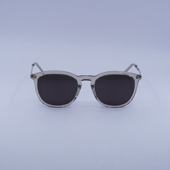 Saint Laurent SL360 005 Sunglasses Transparent Brown Square Frame, Black Lenses - Picture 3 of 11